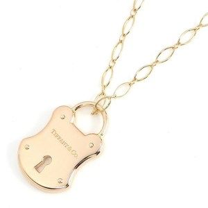 Tiffany Lock Necklace Pink Gold